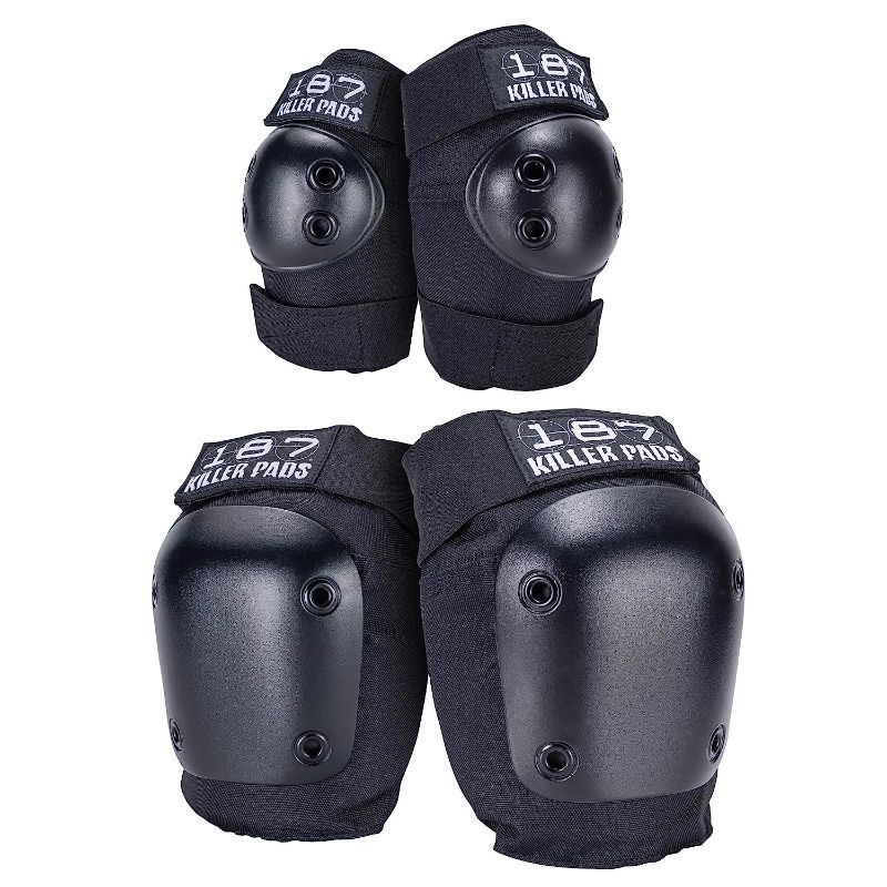 Photo 1 of 187 Killer Pads Knee Pads, Elbow Pads Combo Pack, Black, Large / X- Large
