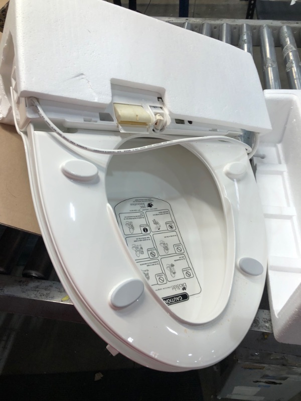 Photo 2 of **PARTS ONLY**
Bio Bidet by Bemis BB-1000W Supreme Warm Water Bidet Toilet Seat, Elongated, White BB-1000 Wireless Remote Elongated