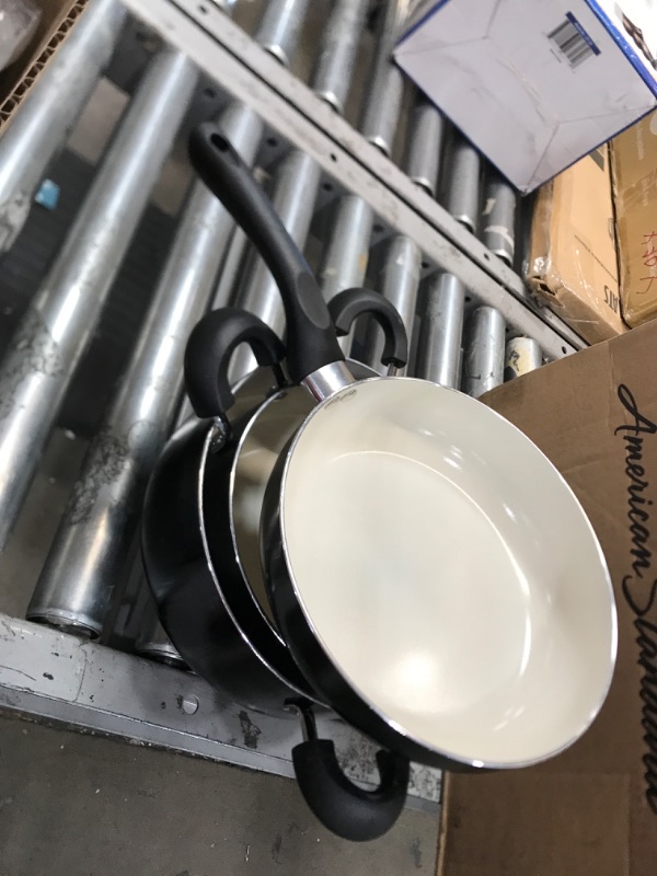 Photo 1 of 10 PIECE CERAMIC COATED POTS AND PANS SET