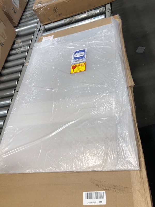 Photo 2 of (2 Pack) 1/8" Thick Clear Acrylic Sheets - 24" x 36" Pre-Cut Plexiglass Sheets for Craft Projects, Signs, Sneeze Guard, and More - Cut with Laser, Power Saw, or Hand Tools 24 Inchx36 Inch Clear (2-pack?