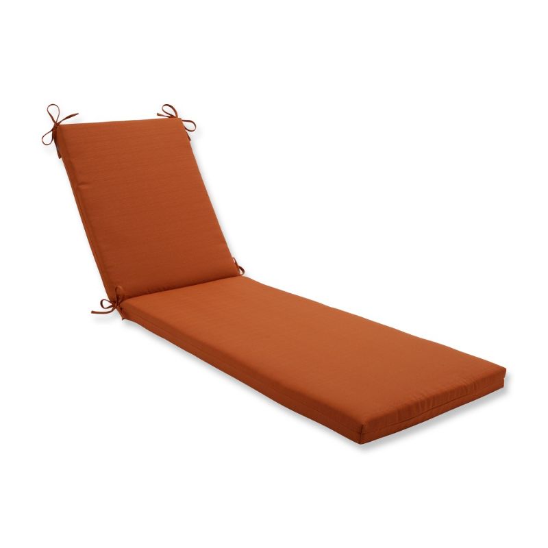 Photo 1 of 80"x23"x3" Fresco Outdoor Chaise Lounge Cushion Burnt Orange - Pillow Perfect
