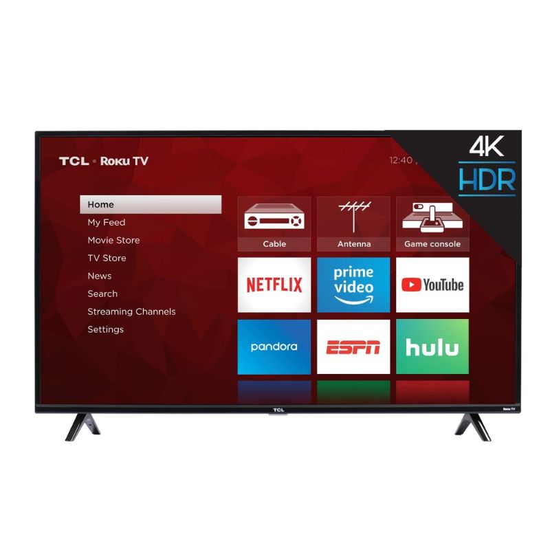 Photo 1 of TCL 50 Class 4-Series 4K UHD HDR Roku Smart TV – 50S435
