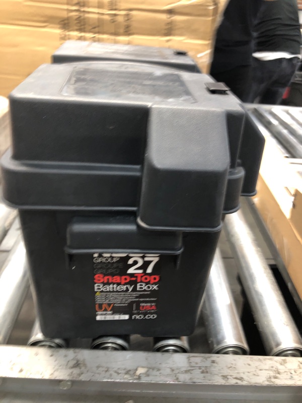 Photo 2 of NOCO Snap-Top HM327BKS Battery Box, Group 27 12V Outdoor Waterproof Battery Box for Marine, Automotive, RV, Boat, Camper and Travel Trailer Batteries