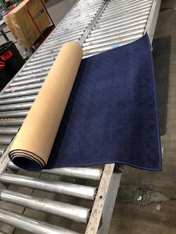 Photo 1 of 3' X 10' BLUE RUNNER RUG