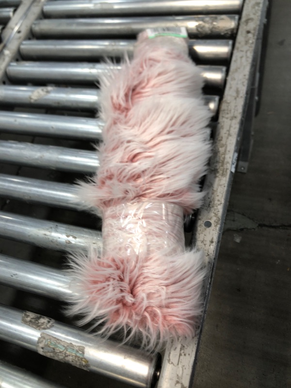 Photo 1 of 2' X 4' PINK FUZZY RUNNER 