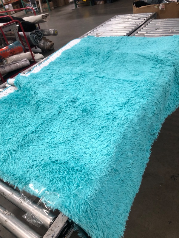 Photo 1 of 6'x8' Teal Bathroom Mat