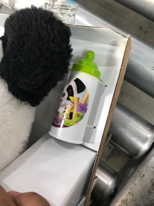 Photo 3 of **MISSING BATTERY COVER**  furReal Plum, The Curious Panda Cub Interactive Plush Toy, Ages 4 and Up [Amazon Exclusive] - Amazon Exclusive - 8.5 x 12.5 x 15.5 inches