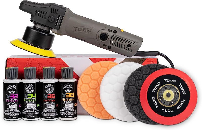 Photo 1 of Torq TORQX Random Orbital Polisher Kit (9 items)*/