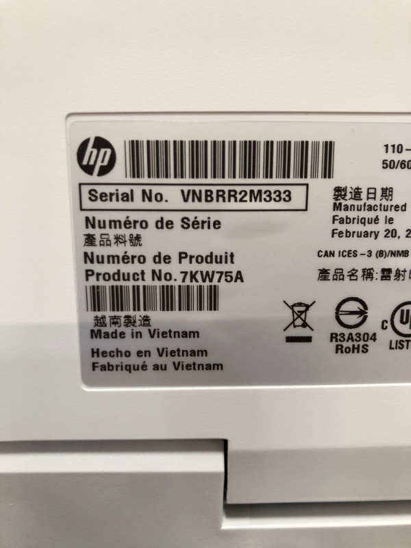 Photo 2 of HP LaserJet M283fdw MFP Color Multifunction Laser Printer,