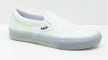 Photo 1 of Vans Skate Slip-On Glow-In-The-Dark Skate Shoes SIZE: 7
