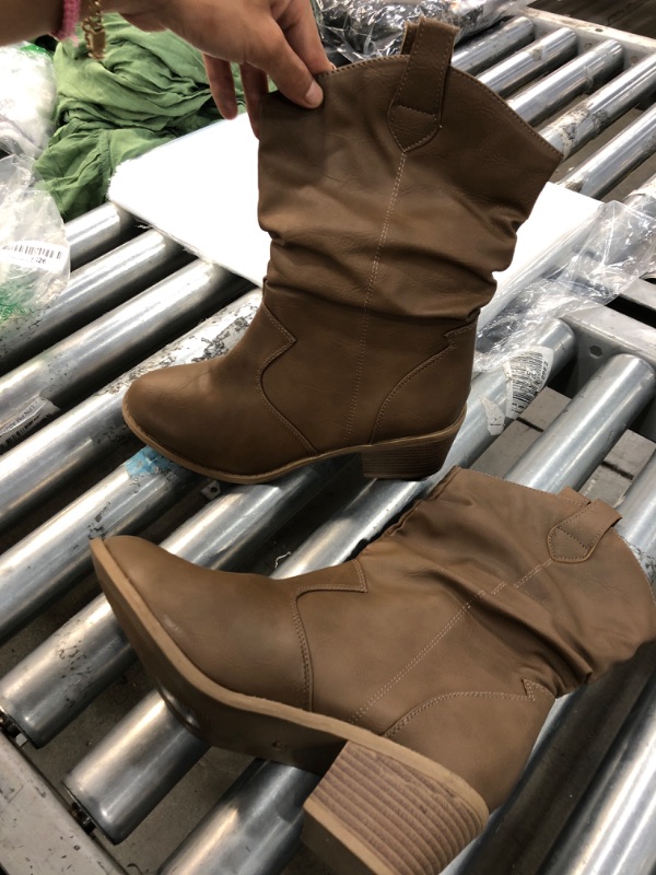 Photo 1 of SIZE 39- WOMENS ANKLE RISE BROWN COWGIRL BOOTS