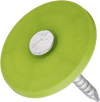 Photo 1 of 1 in. Electro Galvanized Plastic Cap Nail 3M Bucket
