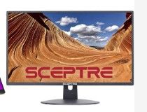 Photo 1 of Sceptre E249W-19203R 24-inch FHD LED Gaming Monitor 2X HDMI VGA 75Hz Build-in Speakers, Machine Black & 24" Professional Thin 75Hz 1080p LED Monitor 2X HDMI VGA Build-in Speakers, Machine Black 24" 75Hz Blue Light Shift Monitor + 24" LED Monitor