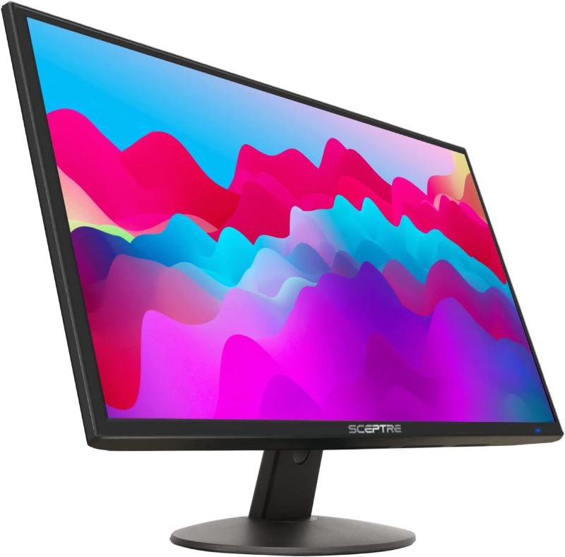 Photo 1 of Sceptre 22 inch 75Hz 1080P LED Monitor 99% sRGB HDMI X2 VGA Build-in Speakers, Machine Black & 20" 1600x900 75Hz Ultra Thin LED Monitor 2X HDMI VGA Built-in Speakers
