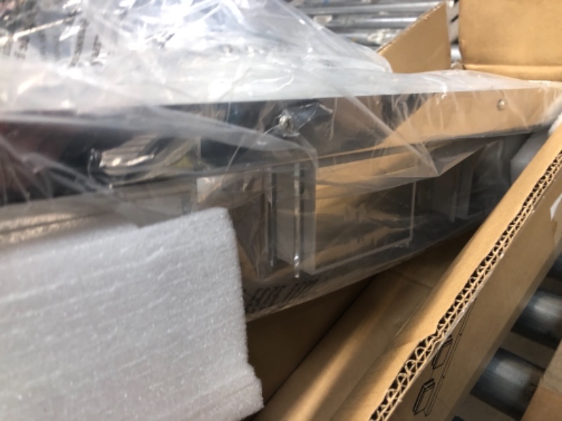 Photo 1 of 3 Color Temperature Dimmable Bathroom Light Fixtures over Mirror LED Chrome 3 Light Bathroom Vanity Light Fixtures Acrylic Stainless Steel Square Shade Vanity Lights for Bathroom, ETL Certificated Chrome- Square Shade 3 Lights