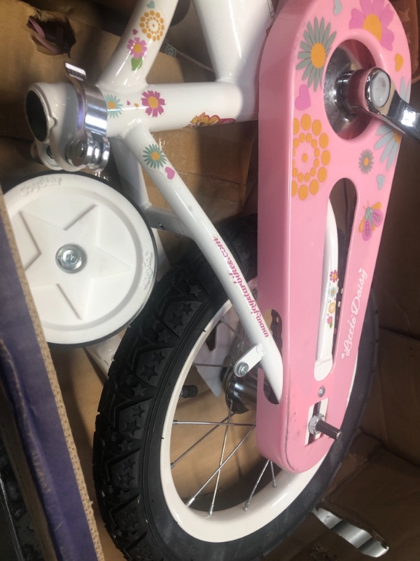 Photo 4 of **SEE NOTES**
JOYSTAR Little Daisy Kids Bike for 2-9 Years Girls with Training Wheels & Front Handbrake 12 14 16 20 Inch Princess Kids Bicycle with Basket, Training Wheels