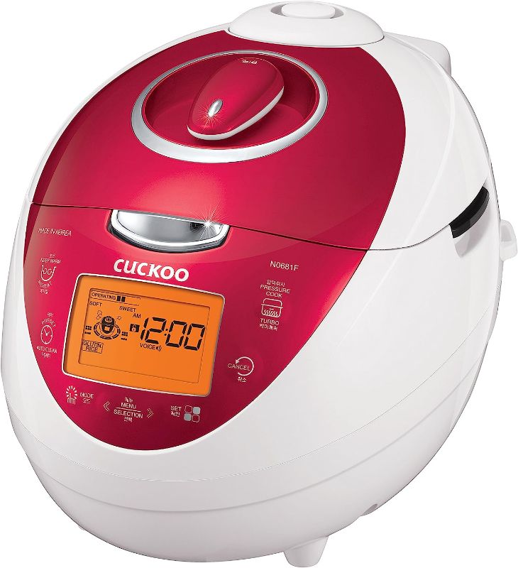 Photo 1 of Cuckoo CRP-N0681F 6 Cups Electric Rice Cooker, 110v, Red