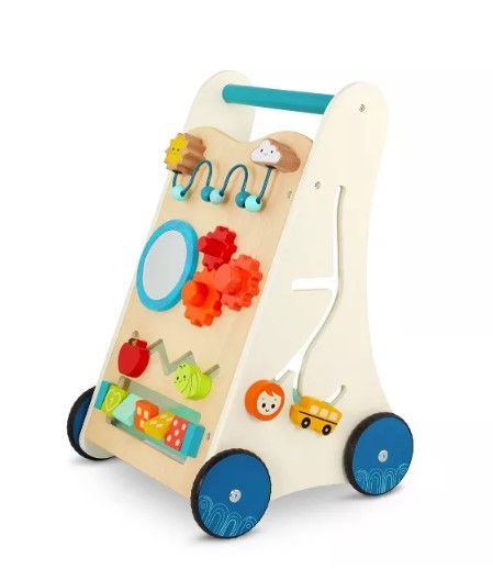 Photo 1 of B. toys Wooden Activity Walker - Little Learning Steps

