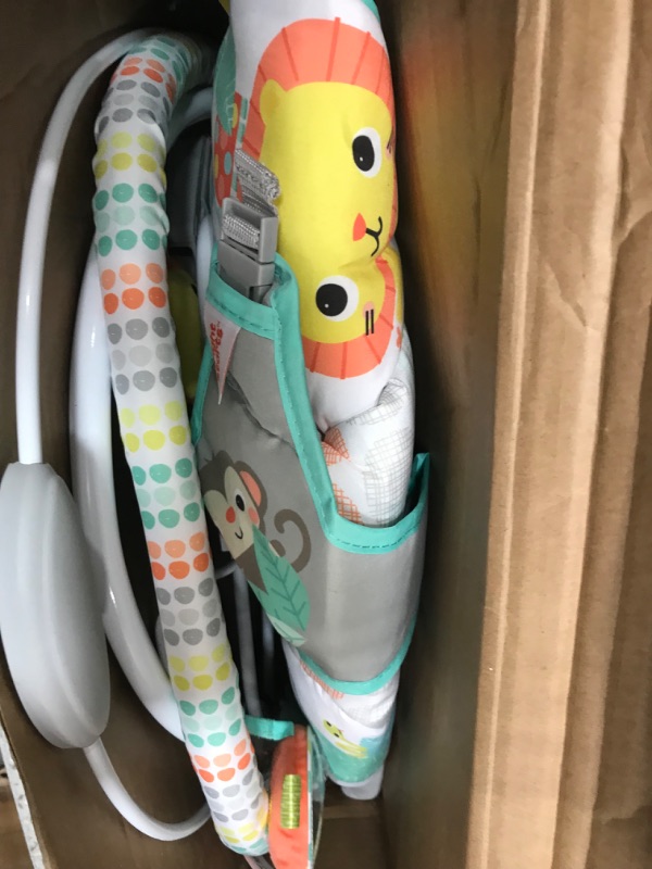 Photo 1 of Bright Starts Whimsical Wild Comfy Baby Bouncer Seat with Soothing Vibration and Music