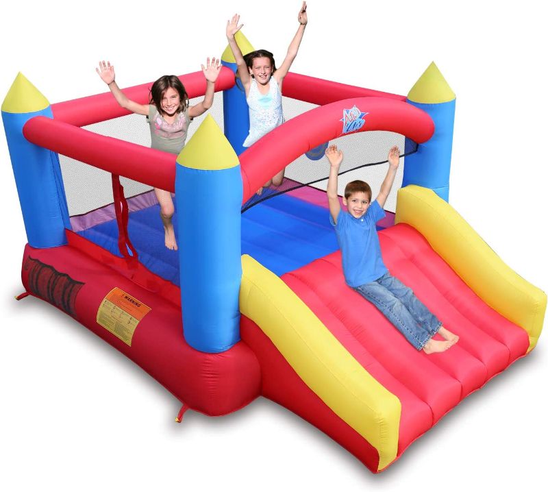 Photo 1 of ACTION AIR Bounce House, Inflatable Bouncer Without Air Blower, 450W/0.6HP Blower Needed to Operate, Durable Sewn with Extra Thick Material
