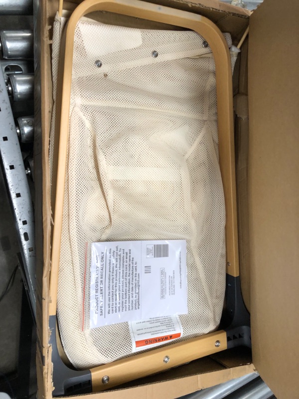 Photo 2 of ANGELBLISS Baby Bouncer, Portable Bouncer Seat for Babies, Infants Bouncy Seat with Mesh Fabric, Natural Vibrations (Dark Grey)

