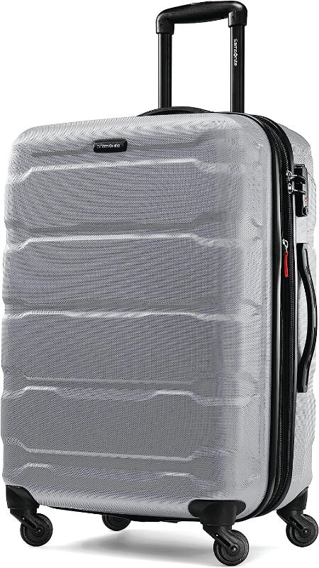 Photo 1 of See notes -Samsonite Omni PC Hardside Expandable Luggage with Spinner Wheels, Carry-On 20-Inch, Silver
