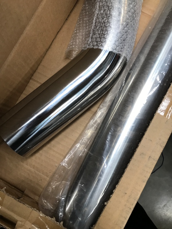 Photo 3 of FGJQEFG 3 Inch DIY Custom Mandrel Exhaust Pipe Tube Pipe, 40 Inch Straight Pipe, 3''OD Straight & Mandrel Bend Pipe(45/90 Degree) Kits, T304 Stainless Steel, Universal Fitment - 3PCS