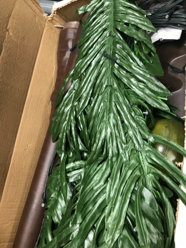 Photo 1 of LED Lighted Palm Tree with Coconuts Color Changing Artificial Palm Tree Lights Remote Control, 7FT Tropical Palm Tree for Pool Beach Yard Summer Party Home Hawaiian Tiki Bar Indoor Outdoor Decoration 7FT RGB palm tree