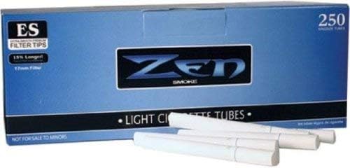 Photo 1 of 5 PACKS of Zen White (Light/Blue) 100mm Tubes (250ct Box)