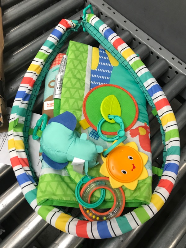 Photo 2 of Bright Starts Wild Wiggles Activity Gym & Play Mat with Take-Along Toys, Ages Newborn +