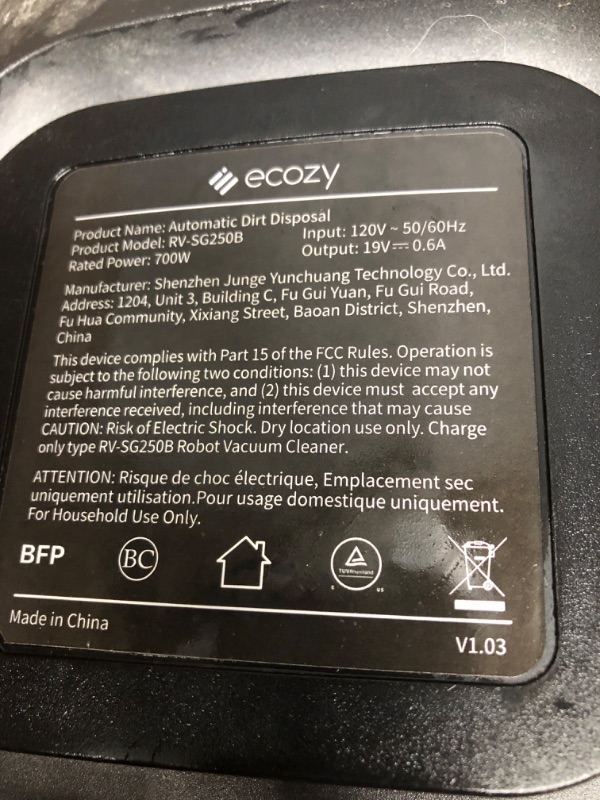 Photo 1 of *** POWERS ON *** ECOZY RV-LD200B Robotic Vacuum .