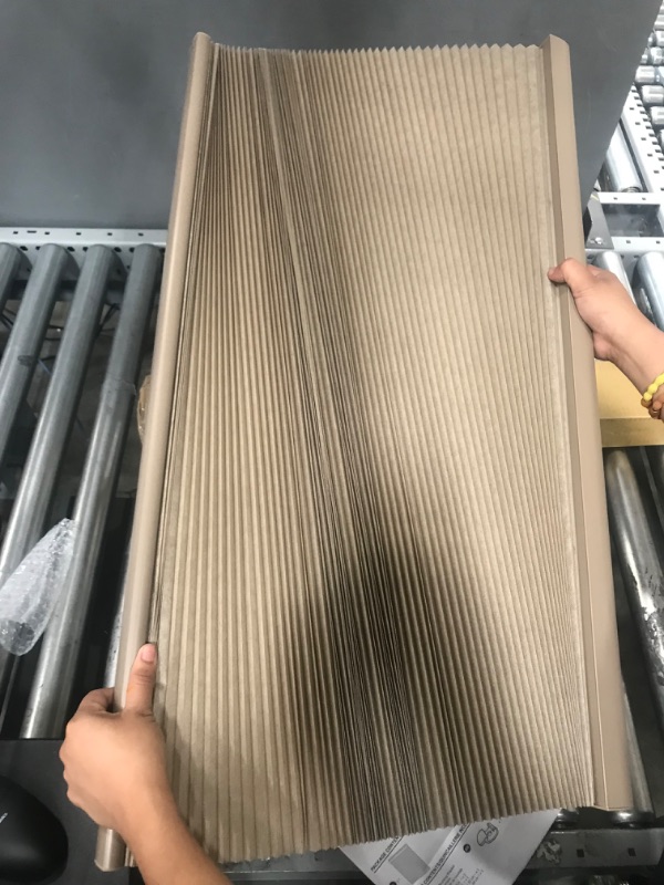 Photo 2 of Camper Comfort Cappuccino RV Pleated Shades | Camper Blinds | RV Privacy Blinds | RV Solar Shade| Motor-Coach Shade (32" X 24")