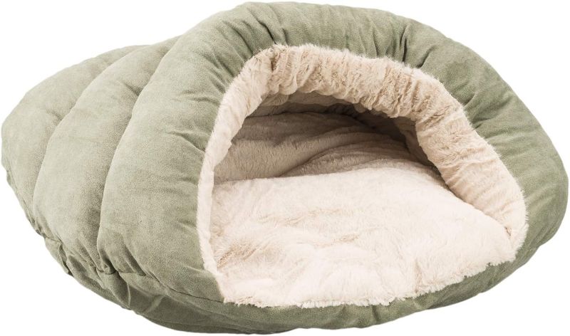 Photo 1 of Ethical Pets Sleep Zone Cuddle Cave - Pet Bed for Cats and Small Dogs - Attractive, Durable, Comfortable, Washable. by SPOT, Sage, 22x17
