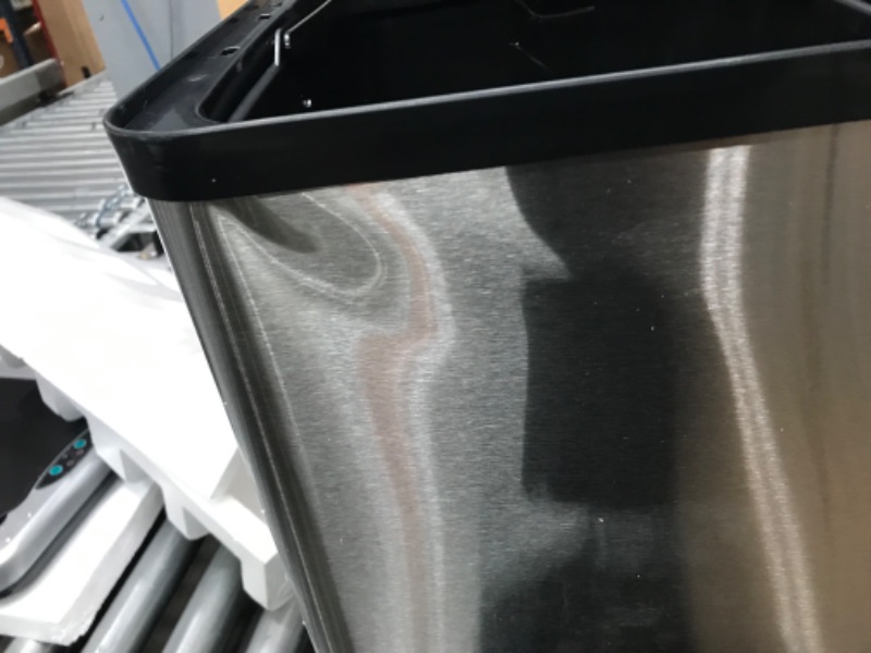Photo 1 of **DAMAGE**iTouchless Stainless Steel Dual-Compartment (8 Gallon Each) 60 Liter Kitchen Garbage Waste Solution 16 Gallon Touchless Sensor Trash Can/Recycle Bin