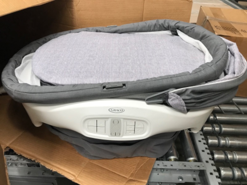 Photo 3 of Graco Sense2Snooze Bassinet with Cry Detection Technology | Baby Bassinet Detects and Responds to Baby's Cries to Help Soothe Back to Sleep, Ellison , 19 D x 26 W x 41 H Inch (Pack of 1)
