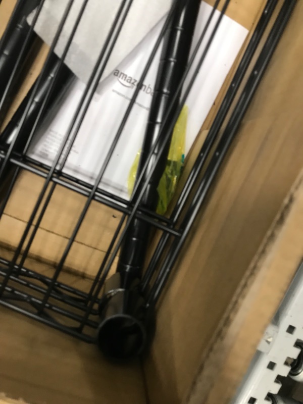 Photo 1 of Amazon Basics 5-Shelf Adjustable, Heavy Duty Storage Shelving Unit (350 lbs loading capacity per shelf), Steel Organizer Wire Rack, Black (36L x 14W x 72H)