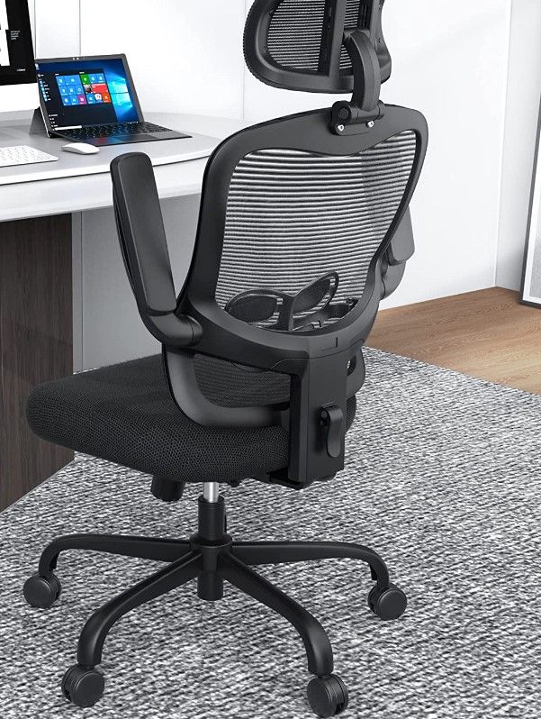 Photo 1 of Staynow Ergonomic Office Desk Chair - Mesh Office Chair with Flip up Arms & Adju