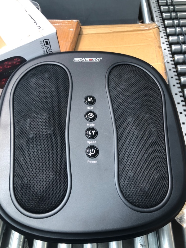 Photo 2 of CINCOM Shiatsu Foot Massager with Heat, Heated Electric Kneading Foot Massager Machine, Foot Warmer for Plantar Fasciitis Relief and Back Pain Relief 2 Modes & 2 Speeds