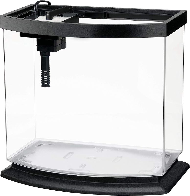 Photo 2 of **SEE NOTES**
Aqueon LED MiniBow Small Aquarium Fish Tank Kit with SmartClean Technology, Black, 2.5 Gallon