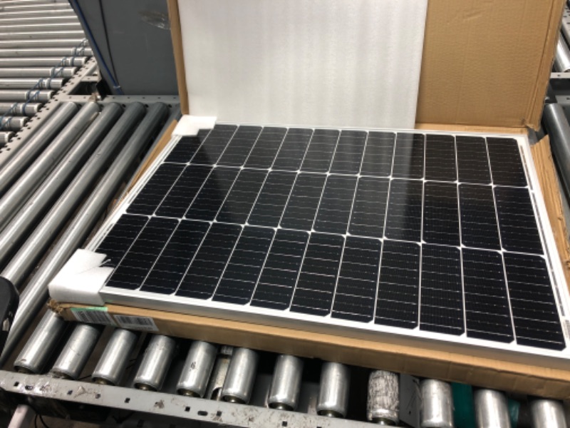 Photo 1 of [Upgraded] 10BB Solar Panels 100 Watts Monocrystalline Solar Panel High-Efficiency Module PV Power Charger 12V Solar Panels for Homes Camping RV Battery Boat Caravan and Other Off-Grid Applications 100Watt
