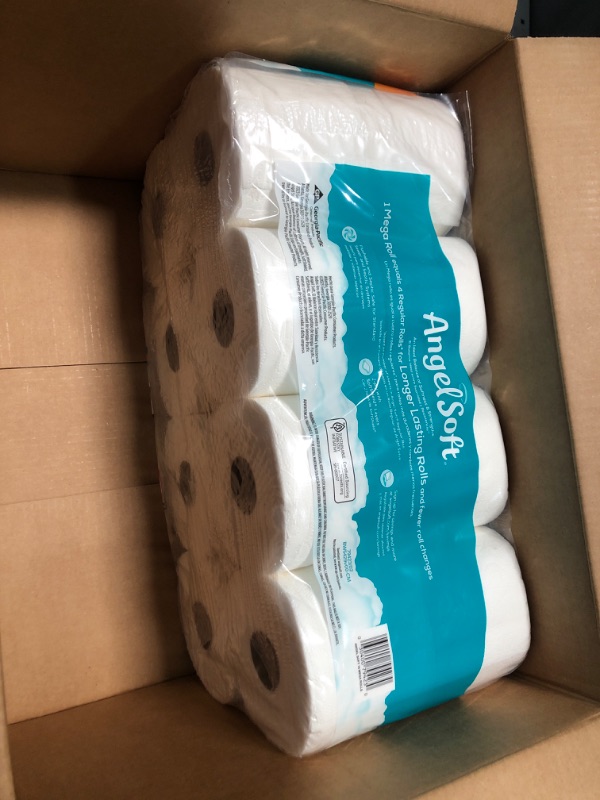 Photo 2 of Angel Soft® Toilet Paper, 16 Mega Rolls = 64 Regular Rolls, 2-Ply Bath Tissue