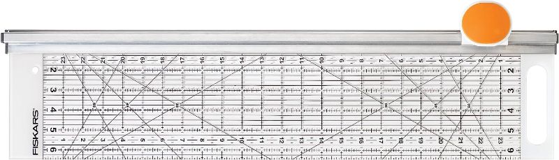 Photo 1 of Fiskars Rotary Cutter and Ruler Combo - 6" x 24" Fabric Cutter with Gridlines - Craft SuppLIES