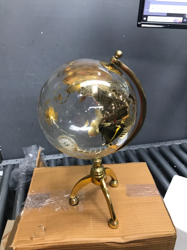 Photo 2 of 15" Gold Aluminum Glam Globe
