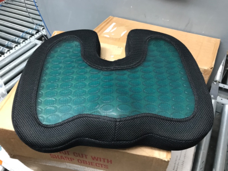 Photo 2 of Amazon Basics Gel Enhanced Memory Foam Seat Cushion for Office Chair Seat Cushion Gel Memory Foam