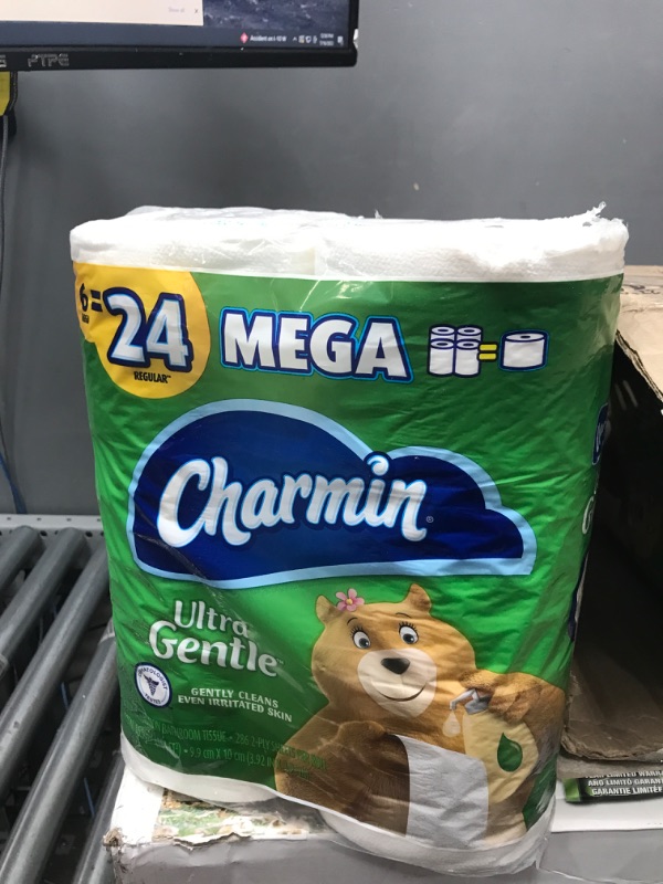 Photo 2 of Charmin Ultra Gentle Toilet Paper, 18 Mega Rolls = 72 Regular Rolls