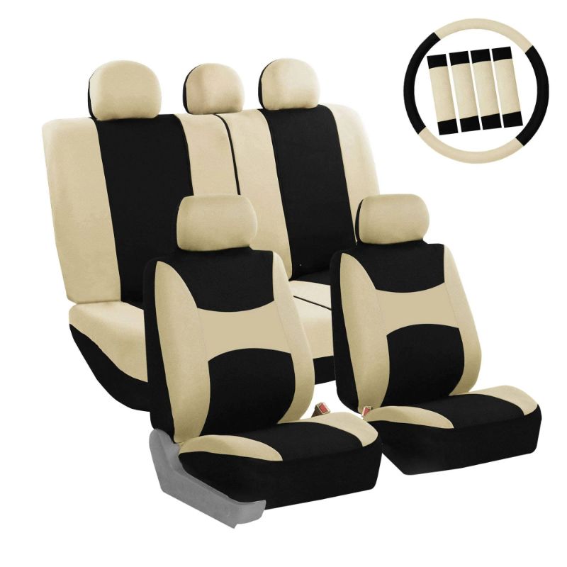 Photo 1 of (SEE NOTES)  FH Group Gold & Black Car Seat Covers (Front & Back) 