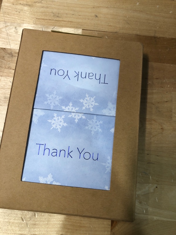 Photo 2 of Great Papers! Merry Snowflake Thank You Note Card 4.875"" x 3.375"" 50 note