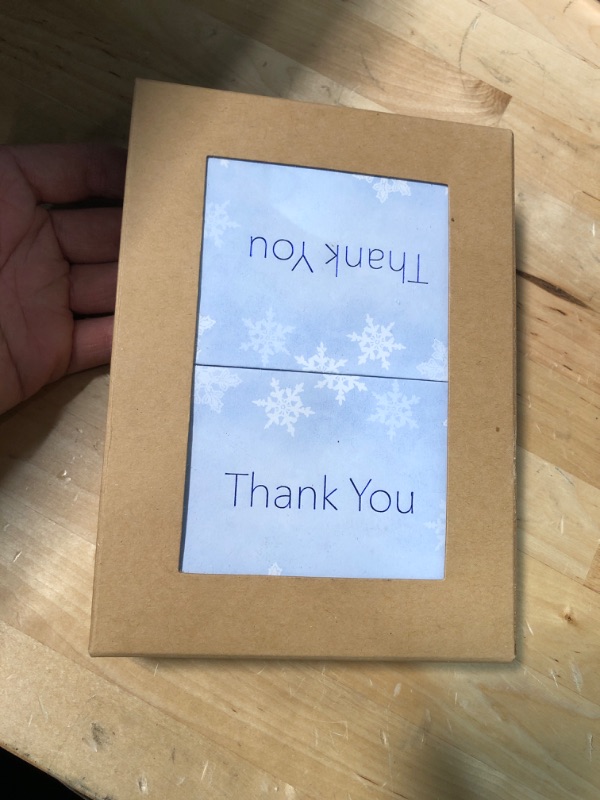 Photo 2 of Great Papers! Merry Snowflake Thank You Note Card 4.875"" x 3.375"" 50 note