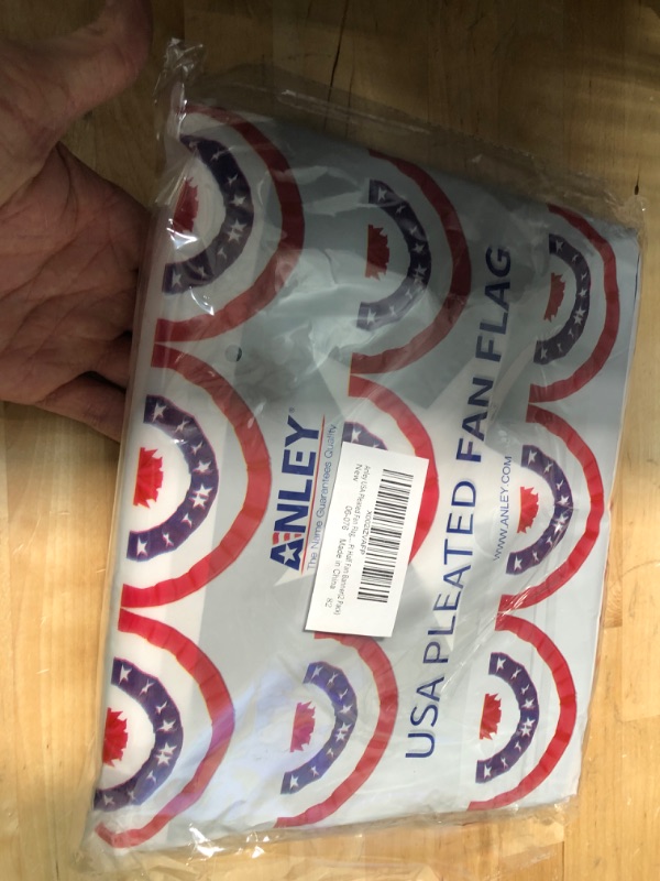 Photo 1 of 2 Pack of USA Pleated Fan Flag