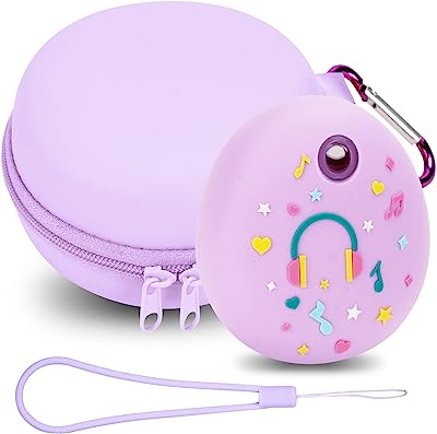 Photo 1 of 3-MGZNMTY Protective Hard Case and Silicone Cover Compatible with Tamagotchi Pix Electronic Virtual Pet Game Machine (Purple2,1 pink)
